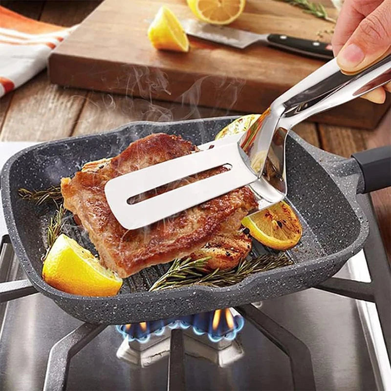 1-Pack Heavy Duty Steak Tongs - Thanksgiving Turkey Flipper & Holiday Grill Master Tool