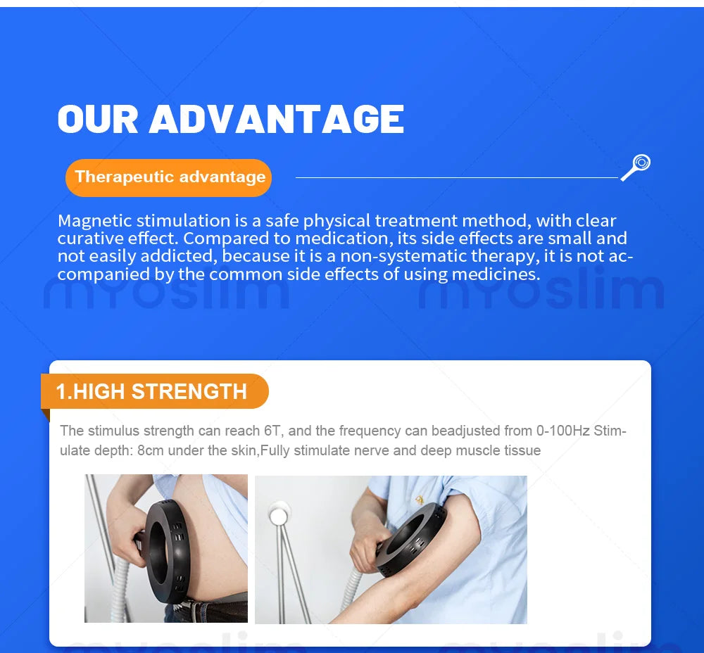Non-Invasive Pulsed Magnetic Device - Relieve Chronic Pain & Sports Injury Recovery 10.1 Inch Touch Screen For Joint Health