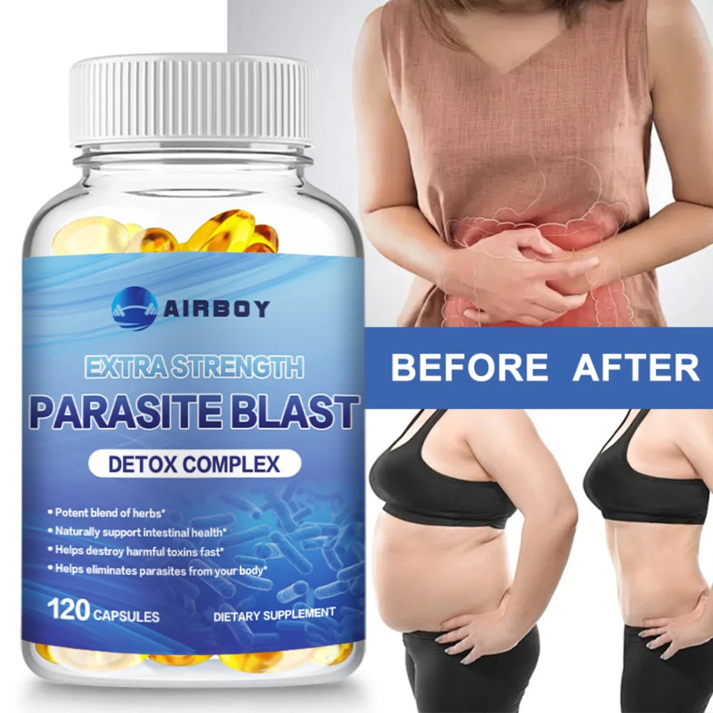 Parasite Blast Cleanse Supplement Cranberry Garlic Black Walnut Wormwood 120 Caps