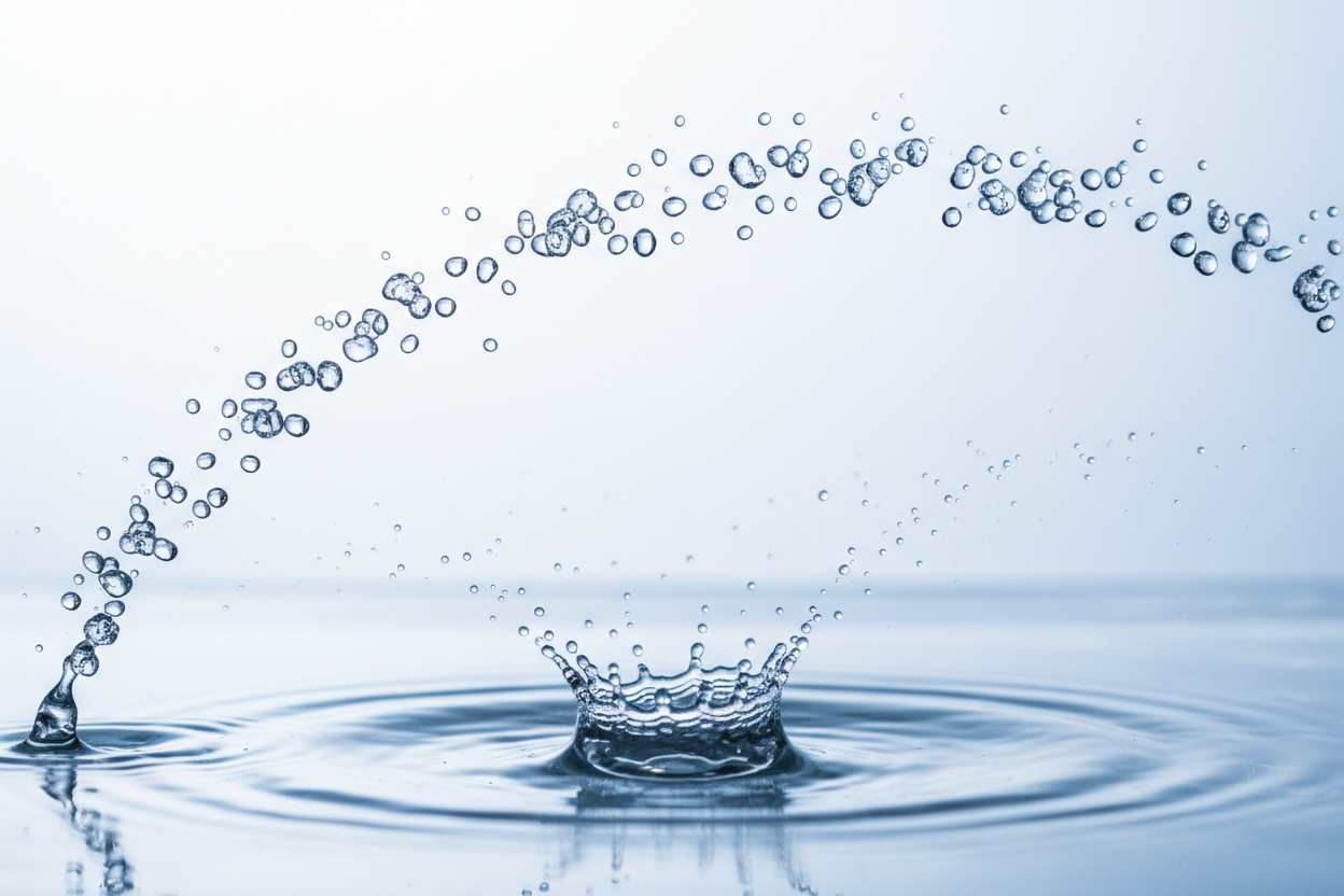 maybe like tons of water droplets